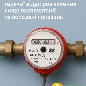 Багатотарифні лічильники гарячої води: роз’яснення щодо експлуатації та передачі показань