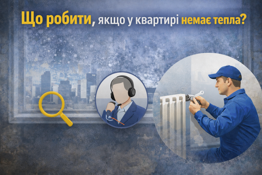 Порядок дій при відсутності опалення після відновлення послуг